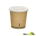 Packnwood Soup Cup with Rippled Kraft Design - 24 oz 210PLAS24